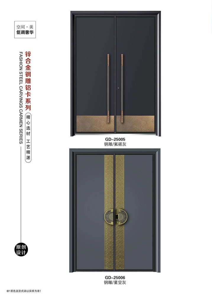 鋅合金門效果圖大全